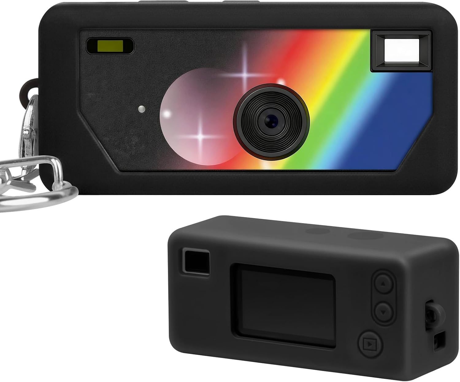 Durable Silicone Protective Case for Keychain Digital Camera, Shockproof, Anti-Scratch, Easy to Clean