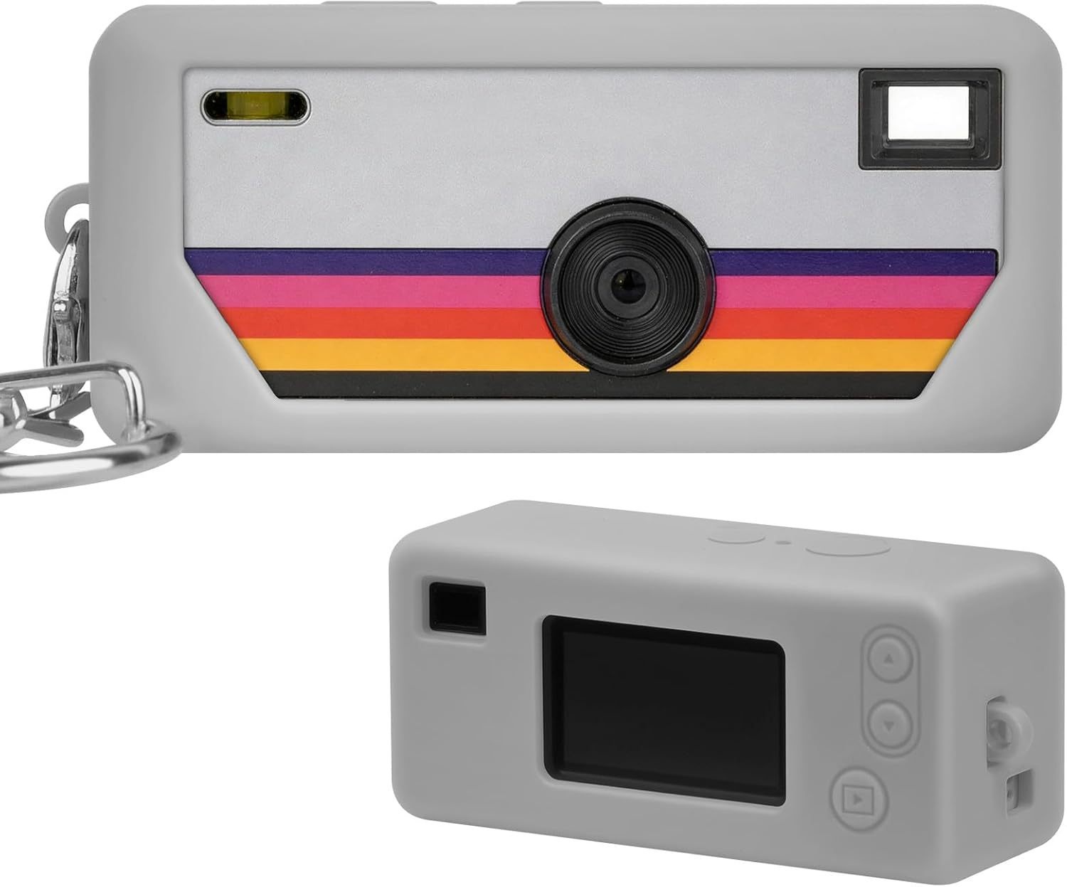 Durable Silicone Protective Case for Keychain Digital Camera, Shockproof, Anti-Scratch, Easy to Clean