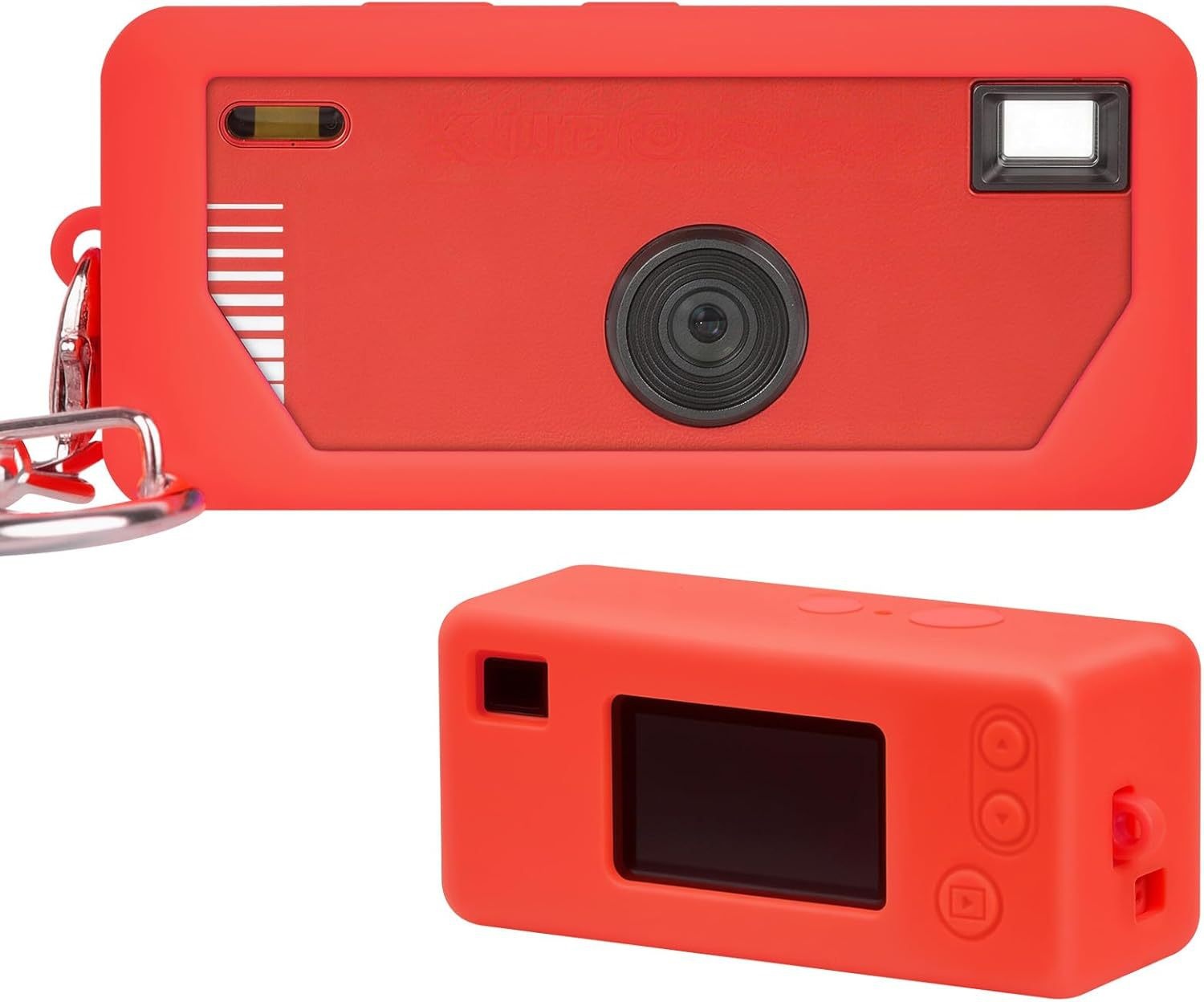 Durable Silicone Protective Case for Keychain Digital Camera, Shockproof, Anti-Scratch, Easy to Clean