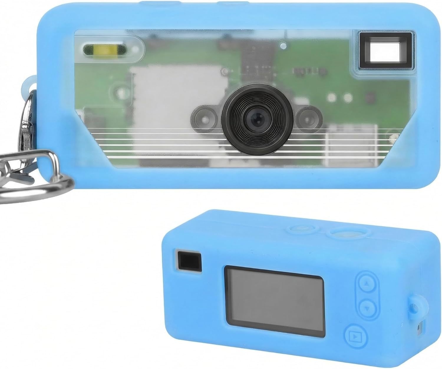 Durable Silicone Protective Case for Keychain Digital Camera, Shockproof, Anti-Scratch, Easy to Clean
