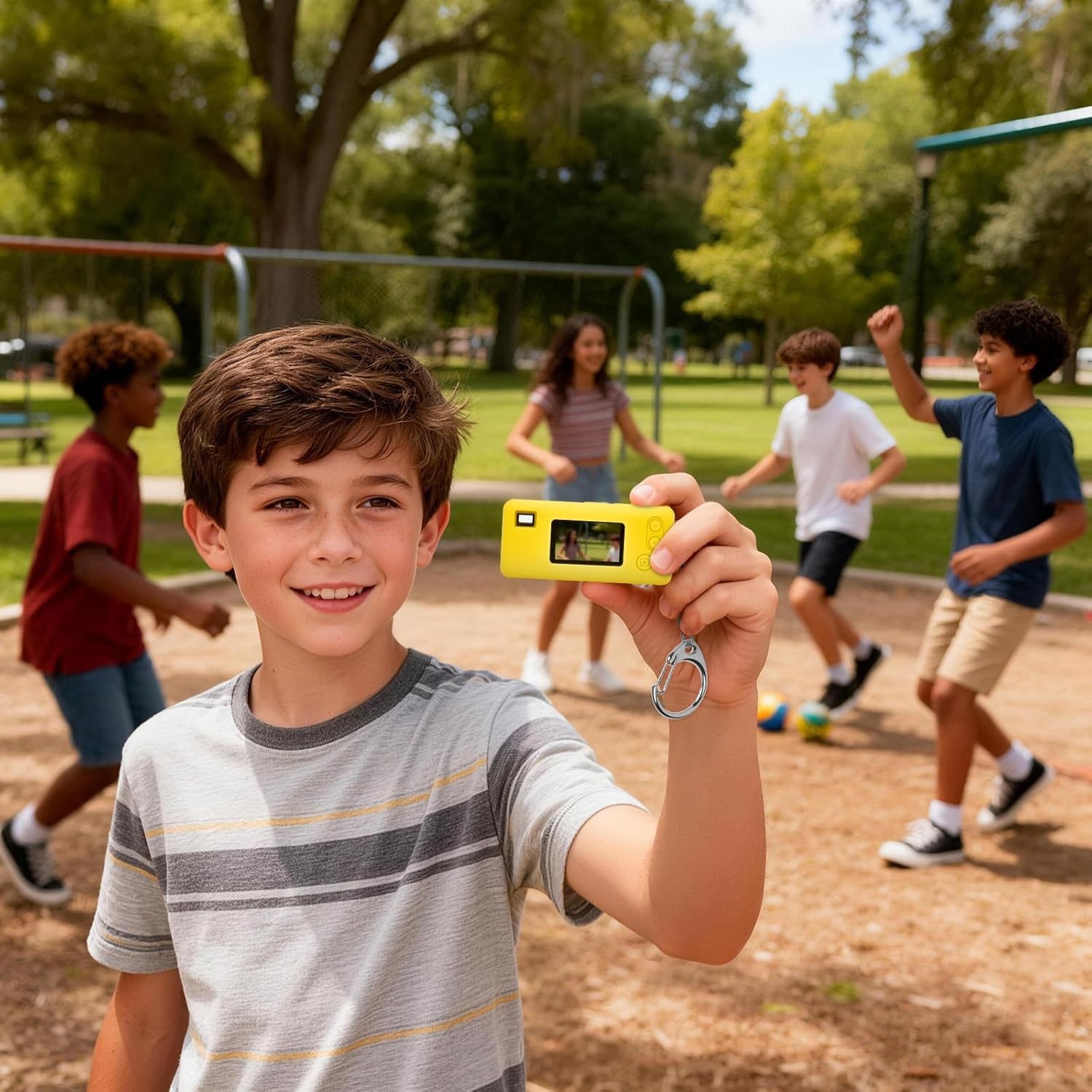 Durable Silicone Protective Case for Keychain Digital Camera, Shockproof, Anti-Scratch, Easy to Clean