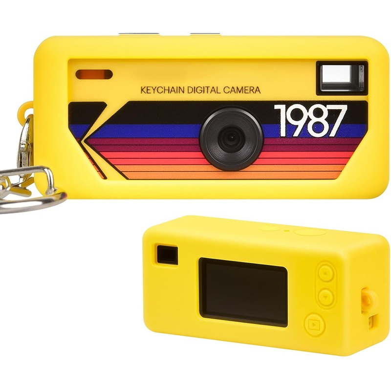 Durable Silicone Protective Case for Keychain Digital Camera, Shockproof, Anti-Scratch, Easy to Clean