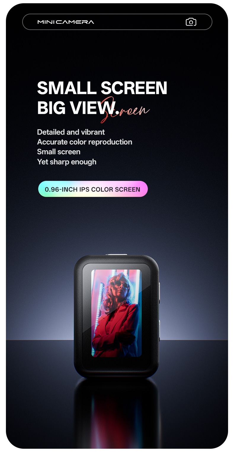 Retro Mini Camera 2.0MP Portable Video & Photo Recorder, Vibrant Color Screen, 70 Mins Recording, 200mAh