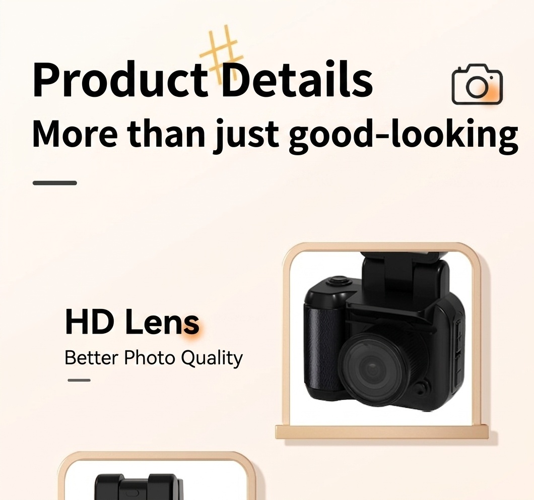 Cámara digital HD compacta con vídeo 1080p, flash incorporado, sensor CMOS avanzado y batería con una duración de 1 semana.