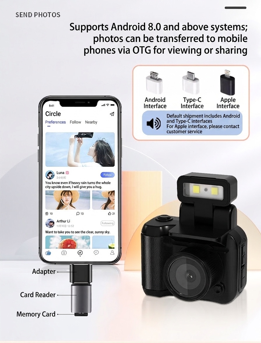 Cámara digital HD compacta con vídeo 1080p, flash incorporado, sensor CMOS avanzado y batería con una duración de 1 semana.