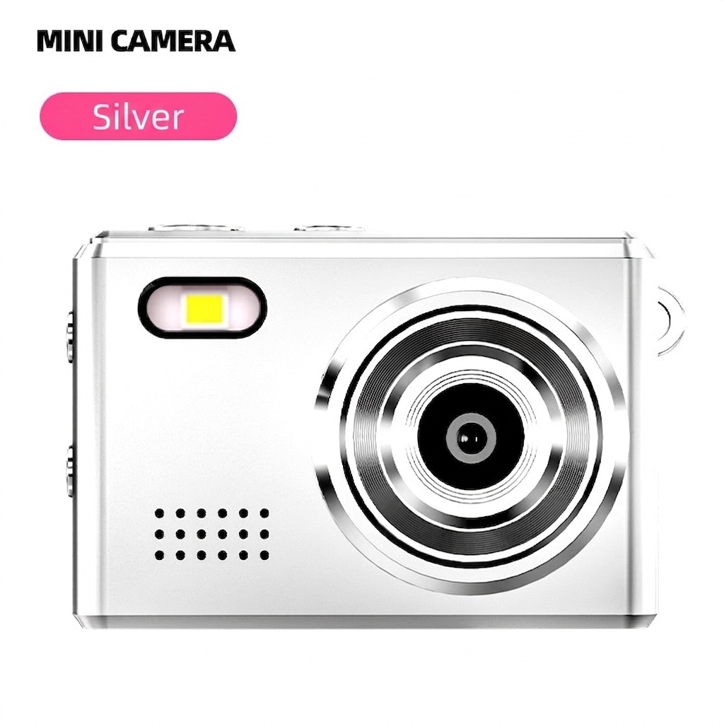 Mini-Digitalkamera für unterwegs: 1080p-Video, 12-MP-Fotos, 0,96-Zoll-Bildschirm, Retro-Filter, USB-C-Ladeanschluss