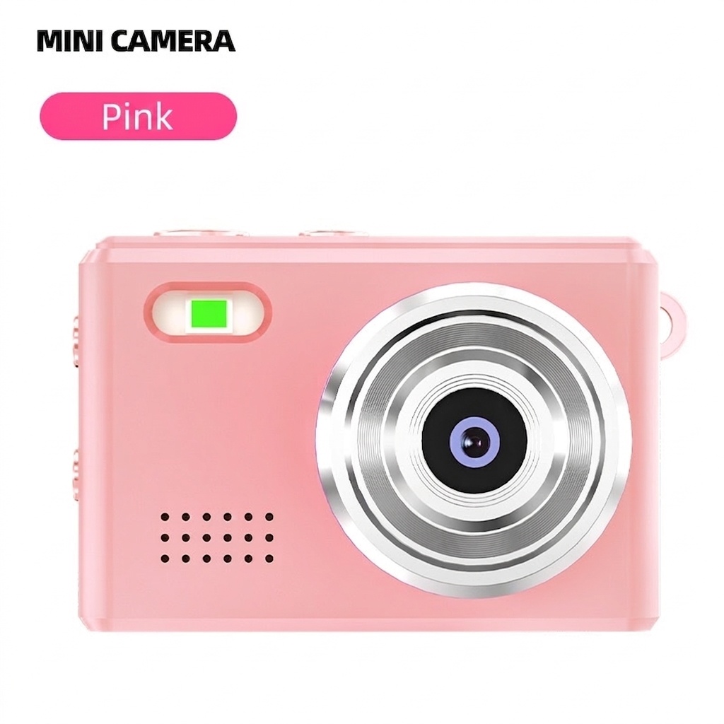 Mini-Digitalkamera für unterwegs: 1080p-Video, 12-MP-Fotos, 0,96-Zoll-Bildschirm, Retro-Filter, USB-C-Ladeanschluss