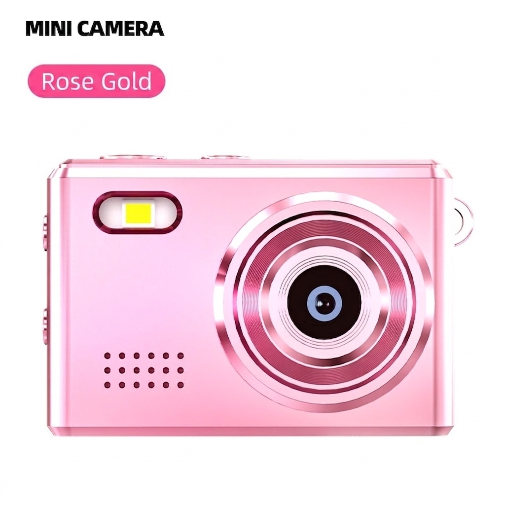 Mini-Digitalkamera für unterwegs: 1080p-Video, 12-MP-Fotos, 0,96-Zoll-Bildschirm, Retro-Filter, USB-C-Ladeanschluss
