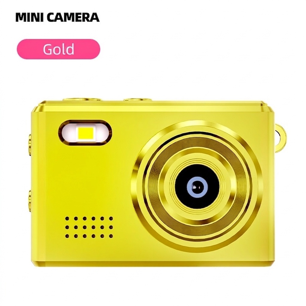 Mini-Digitalkamera für unterwegs: 1080p-Video, 12-MP-Fotos, 0,96-Zoll-Bildschirm, Retro-Filter, USB-C-Ladeanschluss
