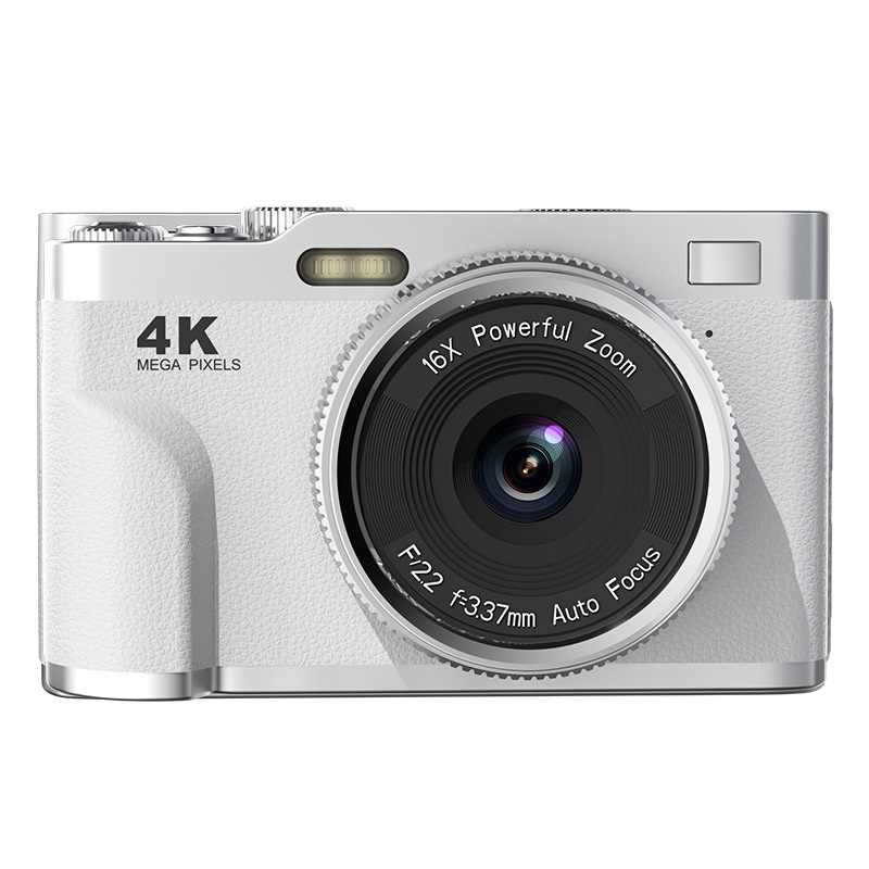 4K Digital Camera 68MP Vlogging Camcorder, 16X Zoom, Auto-Focus, Electronic Anti-Shake, 1000mAh Battery