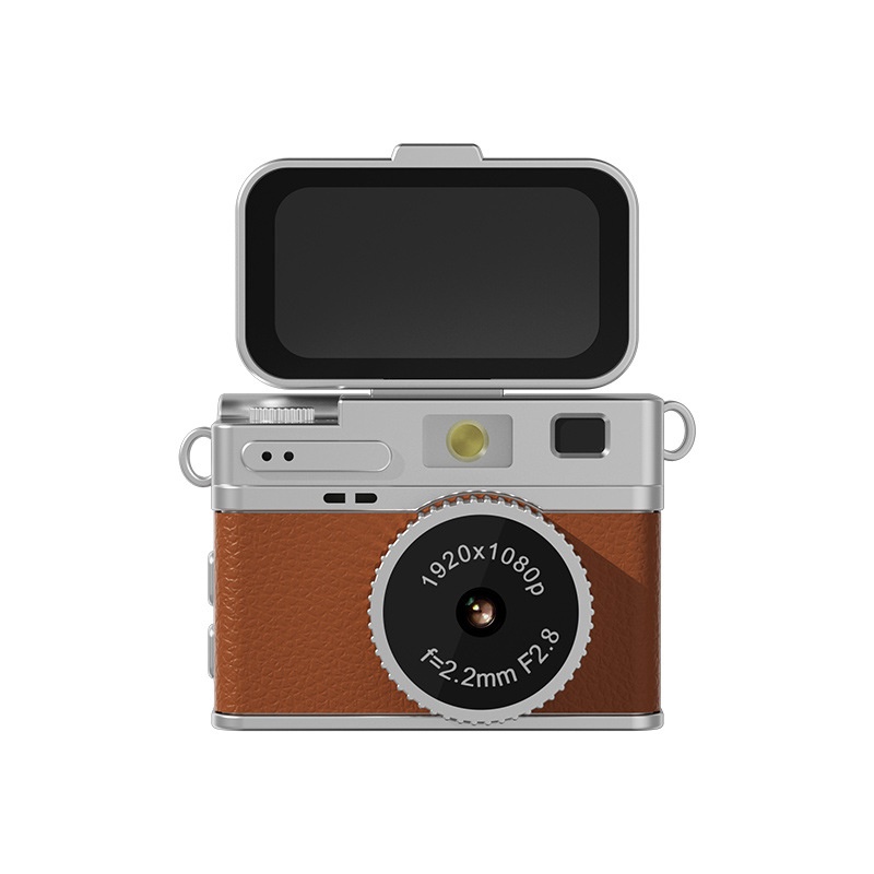 Mini Digital Camera 1080P Flip Screen Vlogging Camcorder for Selfies, 180mAh Battery, TF Card Support