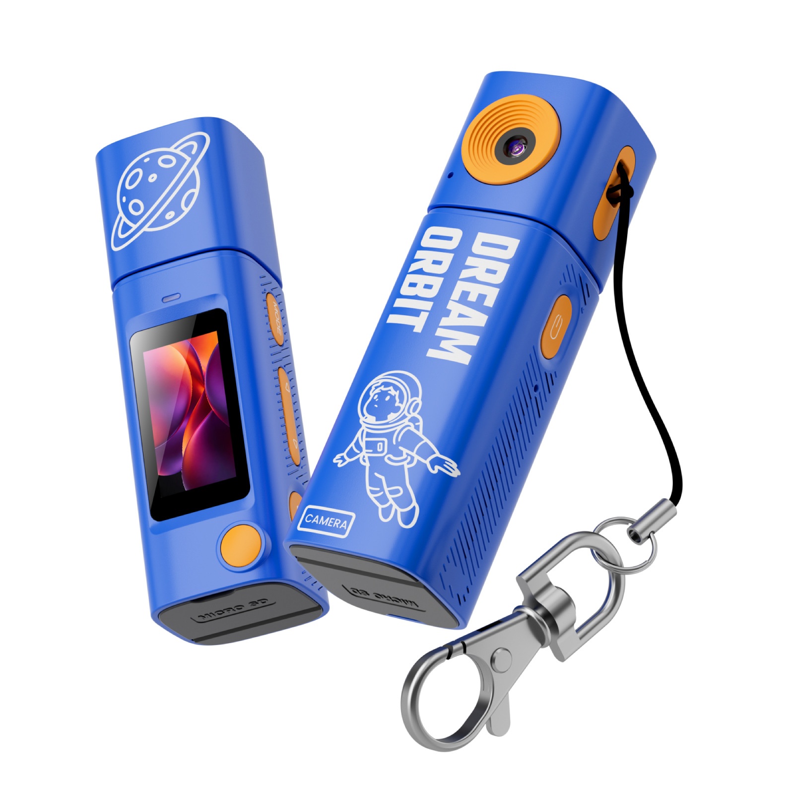 G10 2K Mini Action Camera with 230° Rotating Lens, TFT Screen, Fast Type-C Charging, Compact Portable