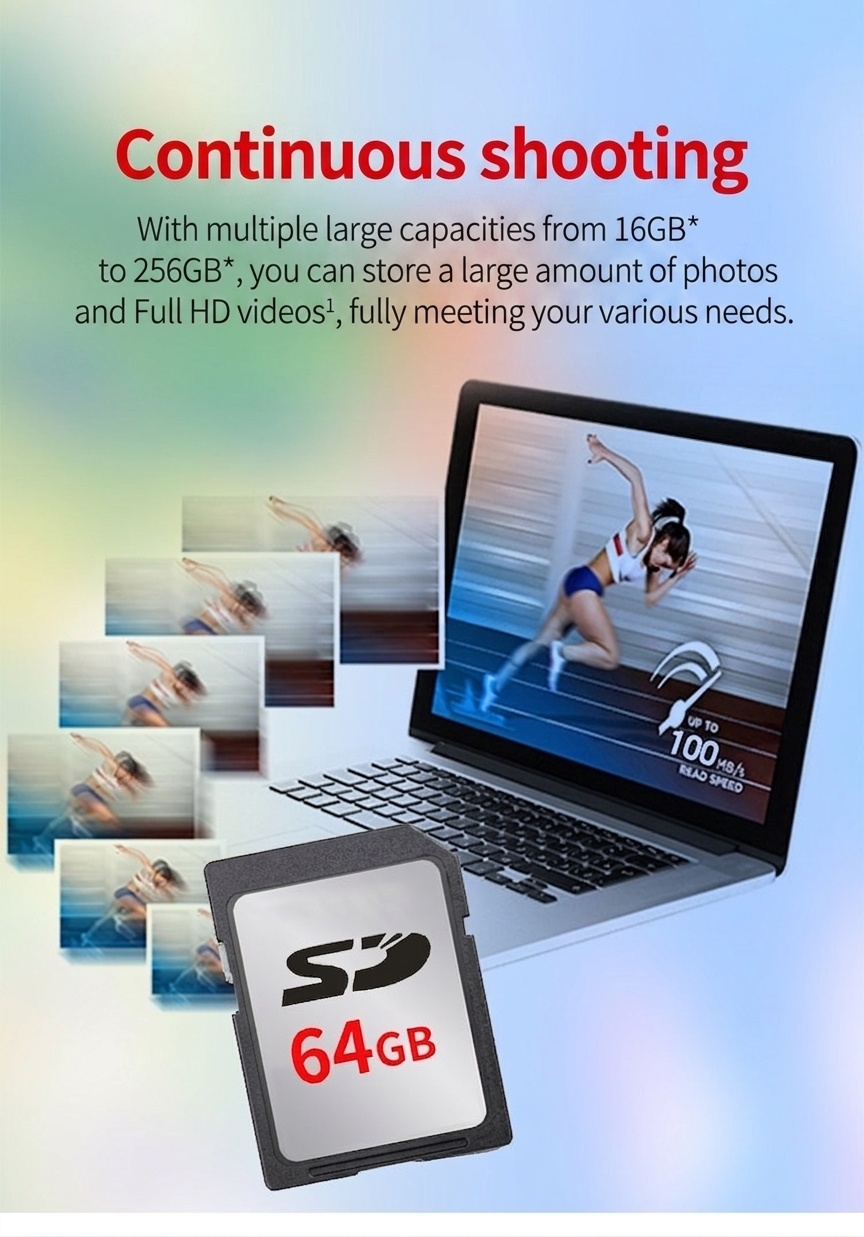 Hochgeschwindigkeits-MicroSD- und Ultra-SD-Speicherkarten, Klasse 10, UHS-I, bis zu 120 MB/s Lesegeschwindigkeit