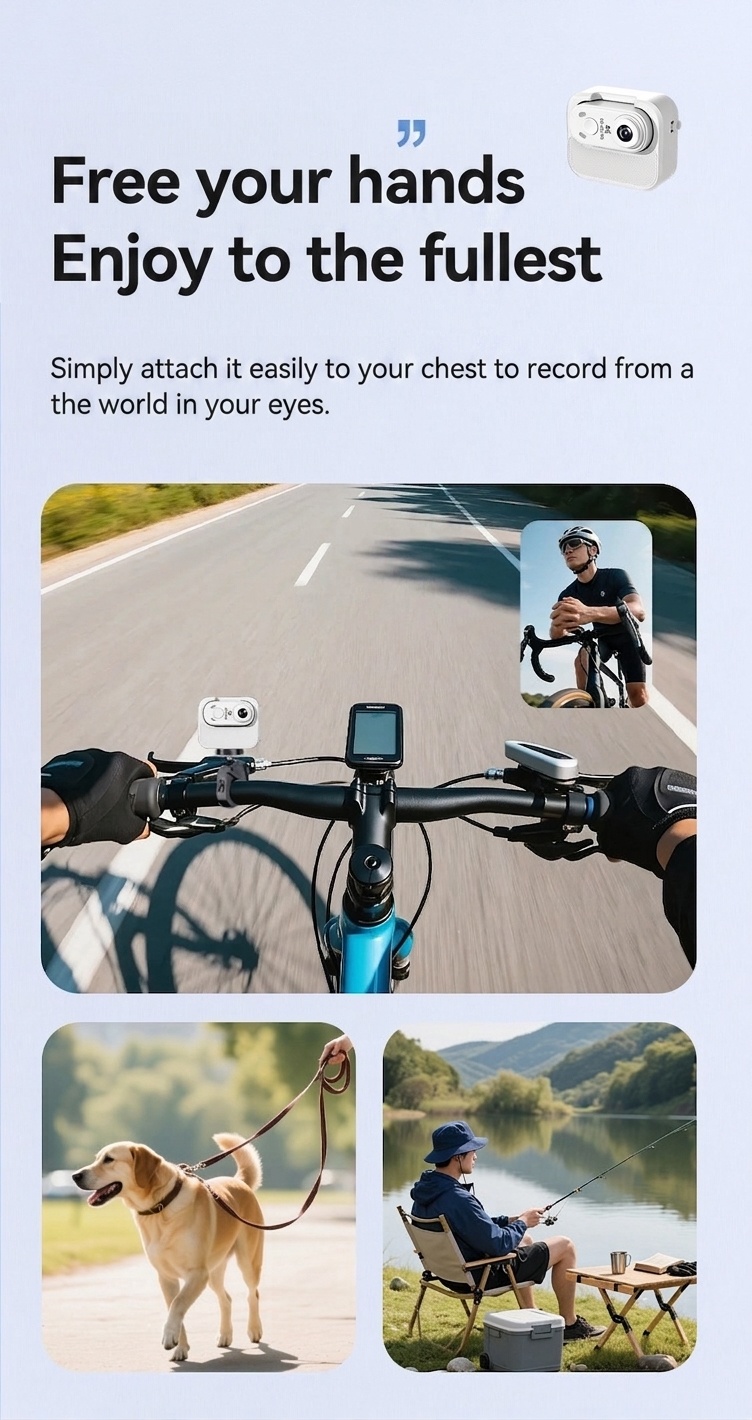 4K Ultra HD Mini Action Camera with Portable Charging Case, WiFi Connectivity, Anti-Shake Technology, Magnetic Mount