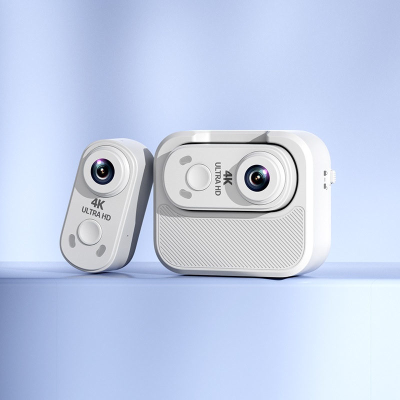4K Ultra HD Mini Action Camera with Portable Charging Case, WiFi Connectivity, Anti-Shake Technology, Magnetic Mount