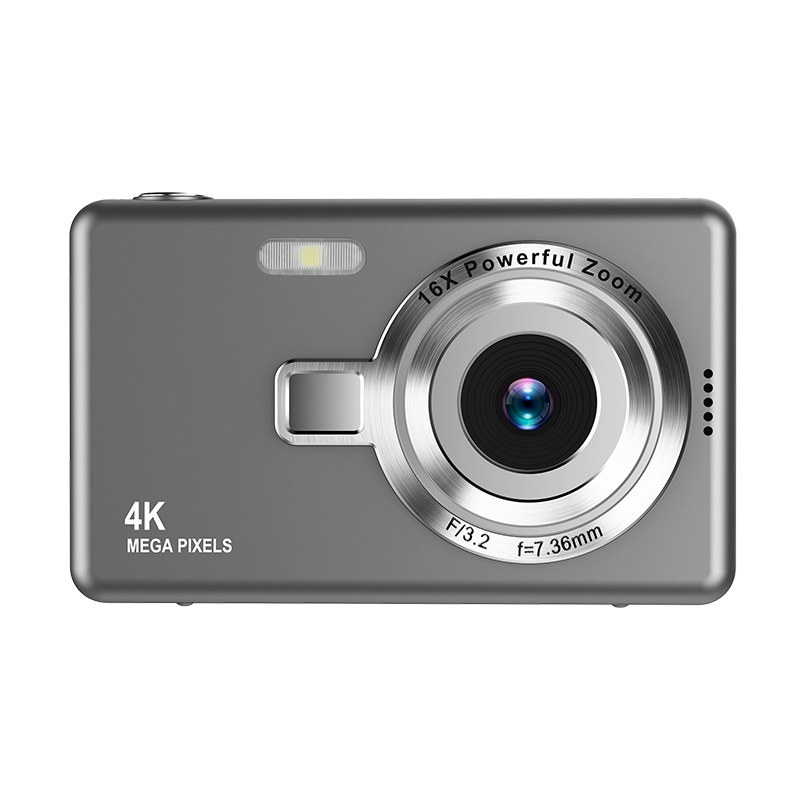 Cámara digital 4K de 96 MP con zoom de 16x, pantalla de 2,4 pulgadas, batería de larga duración, compacta y portátil.
