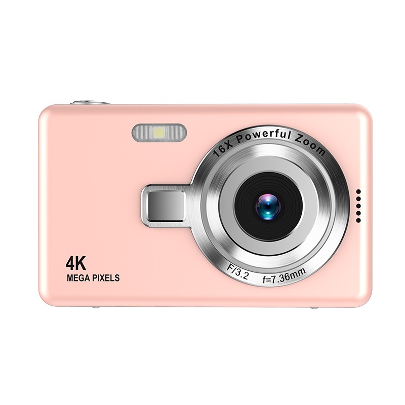 Cámara digital 4K de 96 MP con zoom de 16x, pantalla de 2,4 pulgadas, batería de larga duración, compacta y portátil.