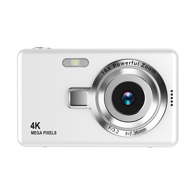 Cámara digital 4K de 96 MP con zoom de 16x, pantalla de 2,4 pulgadas, batería de larga duración, compacta y portátil.