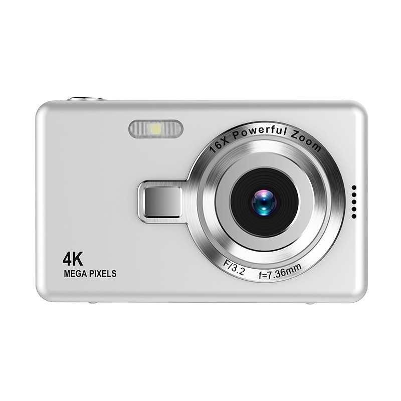 Cámara digital 4K de 96 MP con zoom de 16x, pantalla de 2,4 pulgadas, batería de larga duración, compacta y portátil.