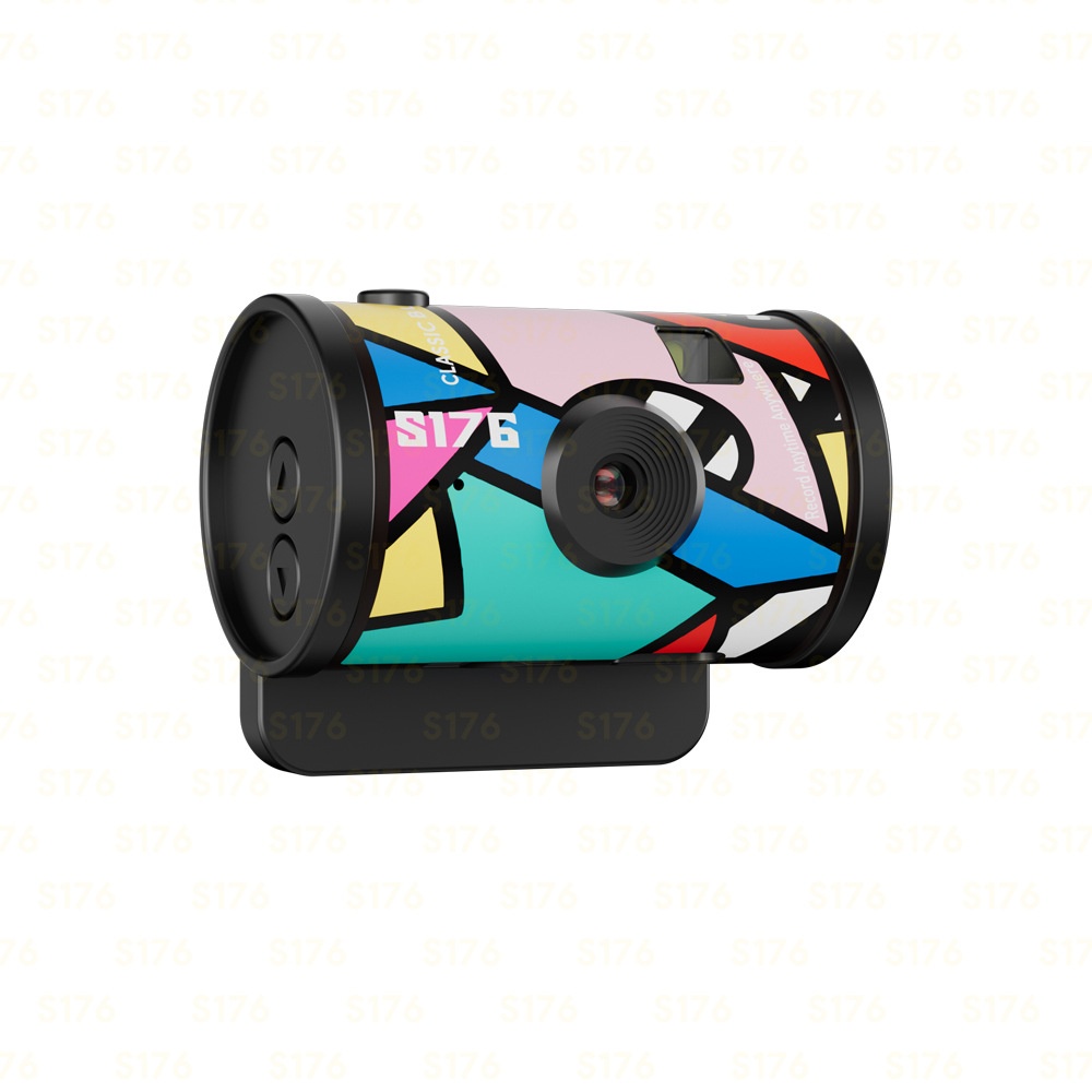 Retro Film Camera Keychain Mini Digital Camera 1080P Video, 1.47" IPS Color Screen, 180mAh Battery