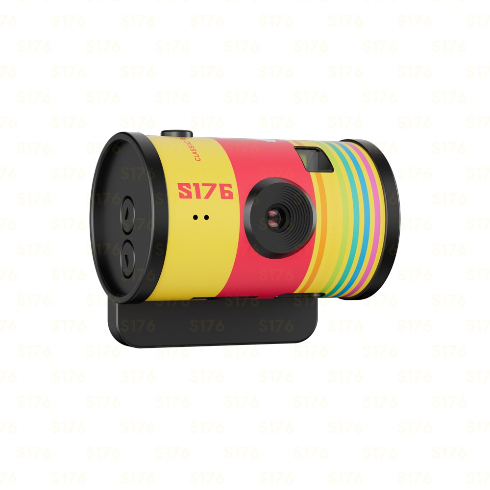 Retro Film Camera Keychain Mini Digital Camera 1080P Video, 1.47" IPS Color Screen, 180mAh Battery