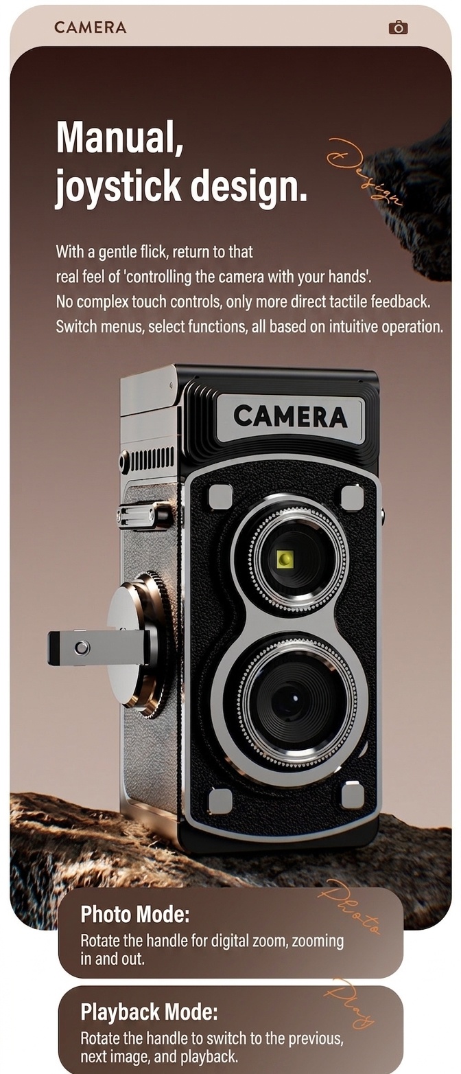 Retro 4K Digital Camera 20MP Compact & Portable Point and Shoot, 800mAh Battery, Manual Controls