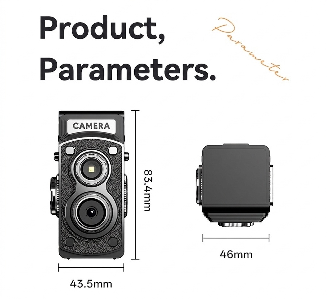 Retro 4K Digital Camera 20MP Compact & Portable Point and Shoot, 800mAh Battery, Manual Controls