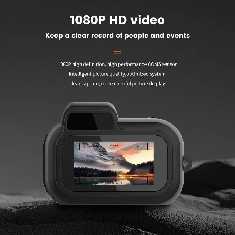 Mini HD Camera Portable 1080P Video Recorder, 0.96-Inch HD Screen, 180mAh Battery, Loop Recording