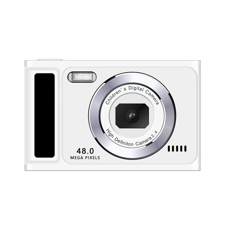 Kids 48MP Digital Camera 1080P Video Recorder, 2.4-Inch IPS Screen, Built-in Games & Music, 400mAh Battery