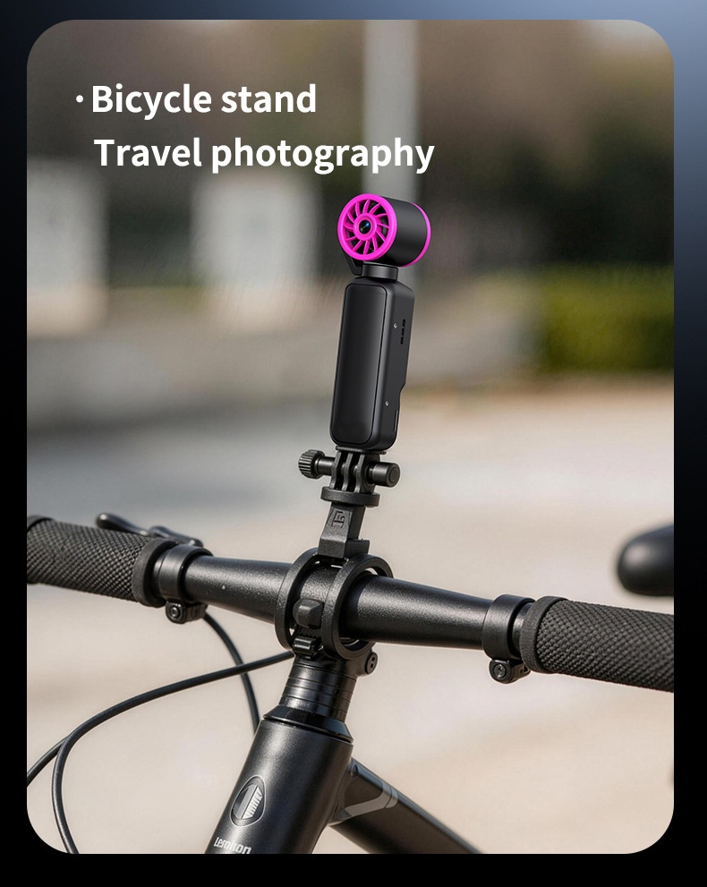 Fan Gimbal Camera 1080P HD Anti-Shake Vlog Action Cam, 180° Rotatable Lens, 2000mAh Battery