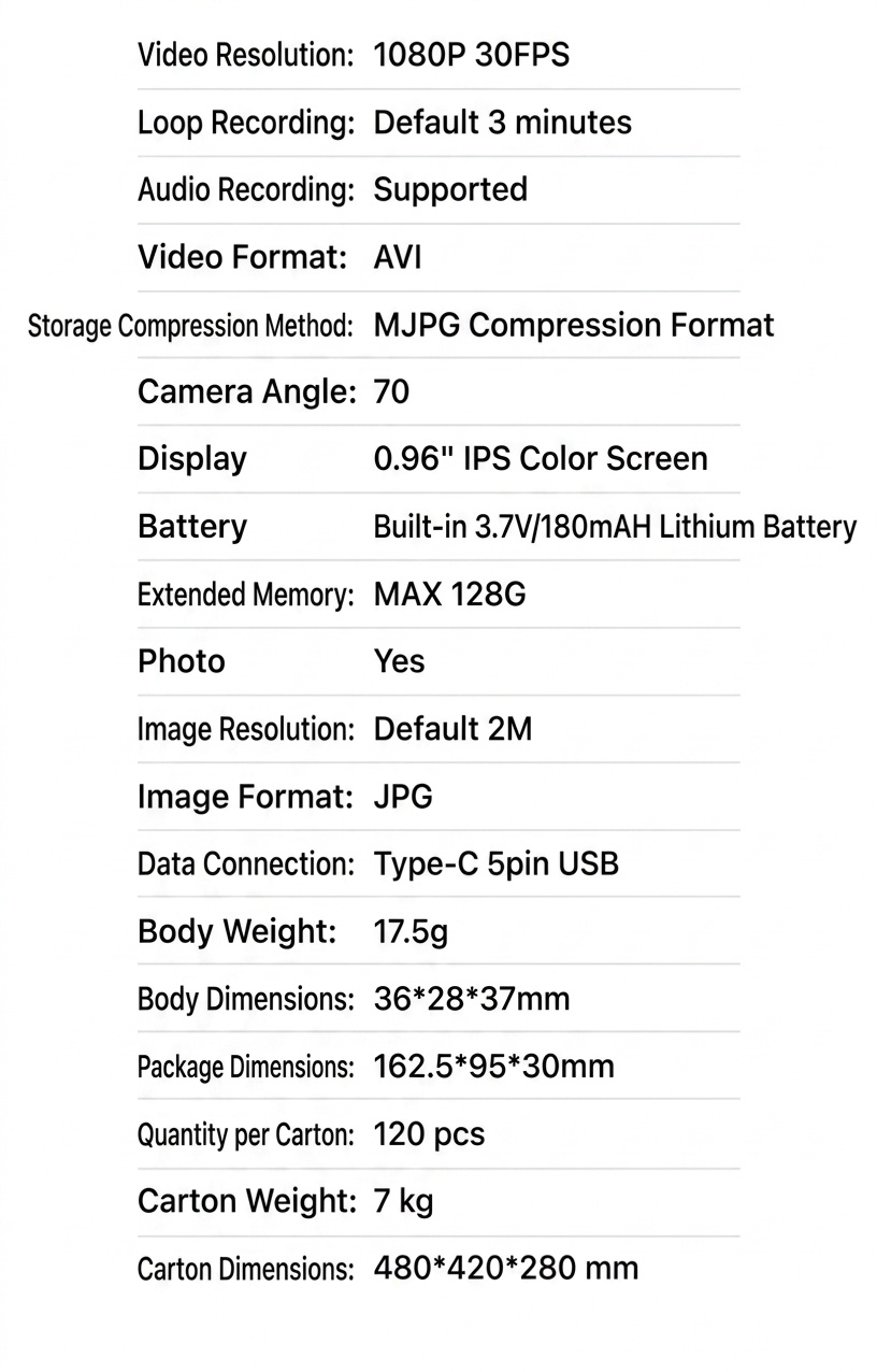 Mini Portable Digital Camera 1080P Video Recorder Keychain, Ultra-Compact Photo Camera, 180mAh Battery