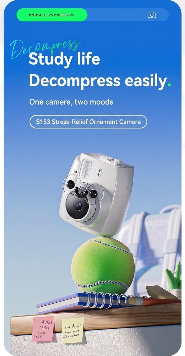 Mini Portable Digital Camera 1080P Video Recorder Keychain, Ultra-Compact Photo Camera, 180mAh Battery