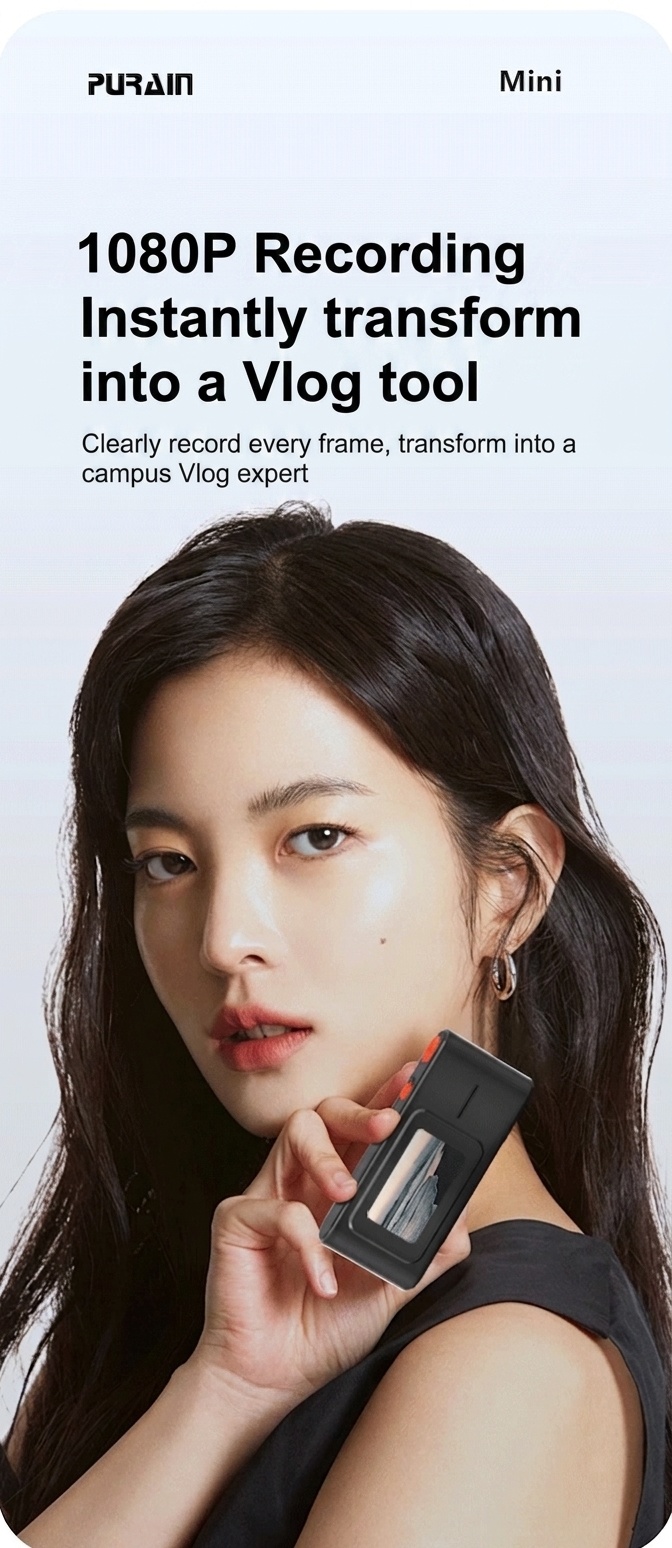 Mini Retro Digital Camera 1080P Vlog Cam, 1.47-Inch HD Display, 1200W SONY Sensor, OTG Instant Sharing