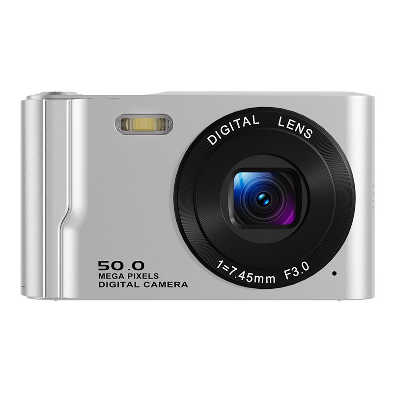 50-Megapixel-Digitalkamera mit 4K-Videofunktion, 16-fachem Zoom, 2,8-Zoll-HD-Bildschirm und 120 Minuten Akkulaufzeit