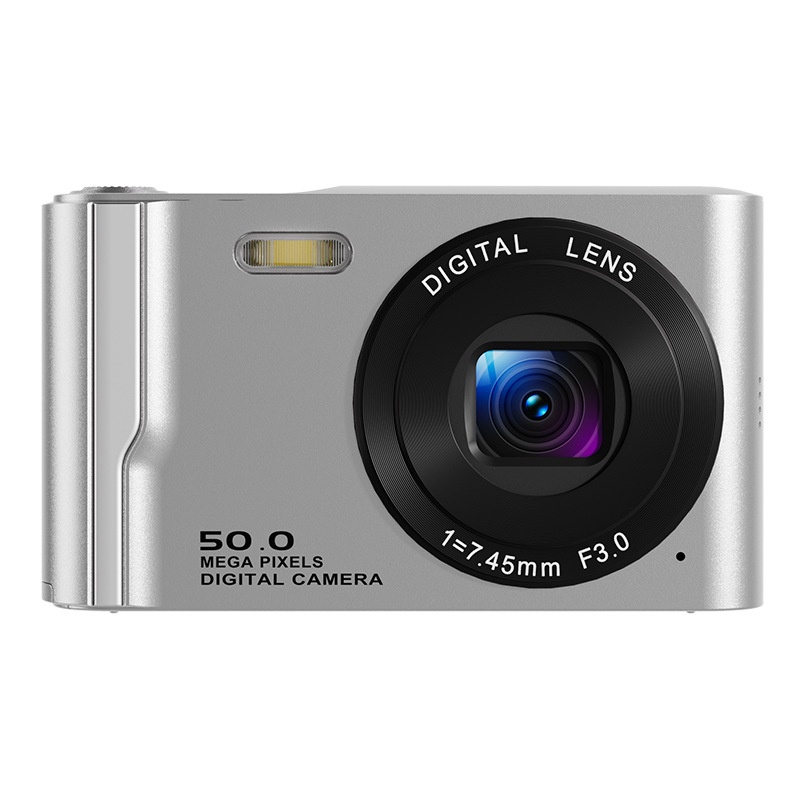 50-Megapixel-Digitalkamera mit 4K-Videofunktion, 16-fachem Zoom, 2,8-Zoll-HD-Bildschirm und 120 Minuten Akkulaufzeit