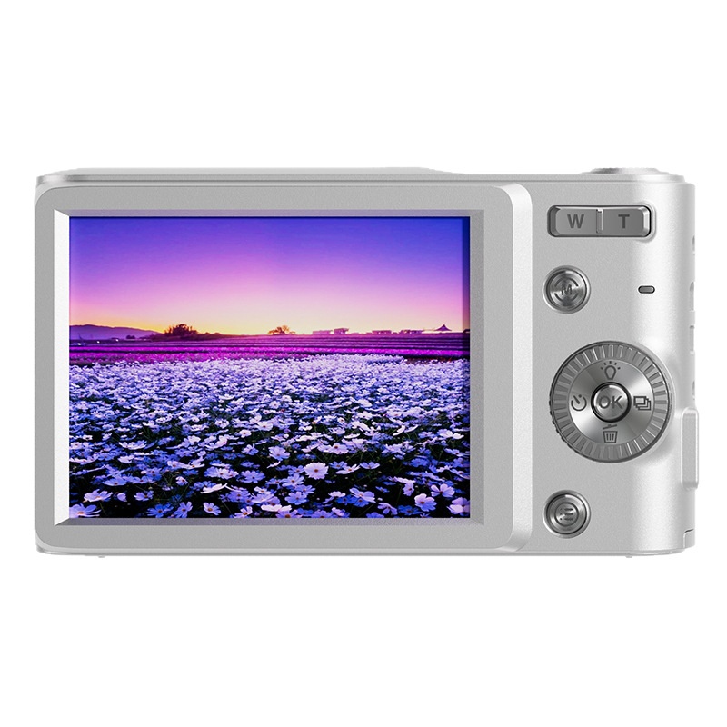 50-Megapixel-Digitalkamera mit 4K-Videofunktion, 16-fachem Zoom, 2,8-Zoll-HD-Bildschirm und 120 Minuten Akkulaufzeit