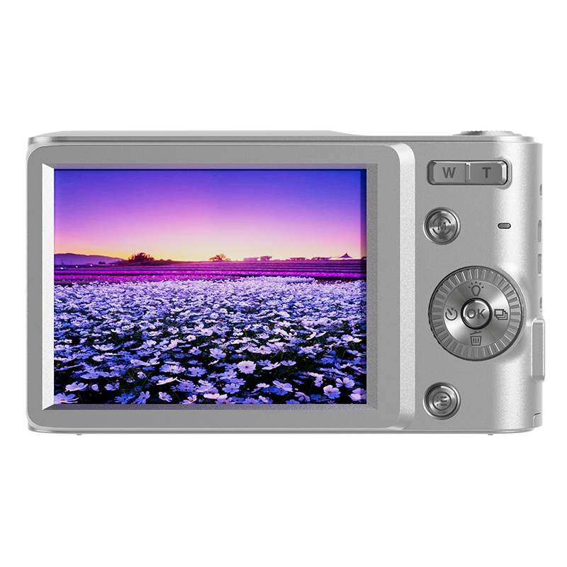 50-Megapixel-Digitalkamera mit 4K-Videofunktion, 16-fachem Zoom, 2,8-Zoll-HD-Bildschirm und 120 Minuten Akkulaufzeit