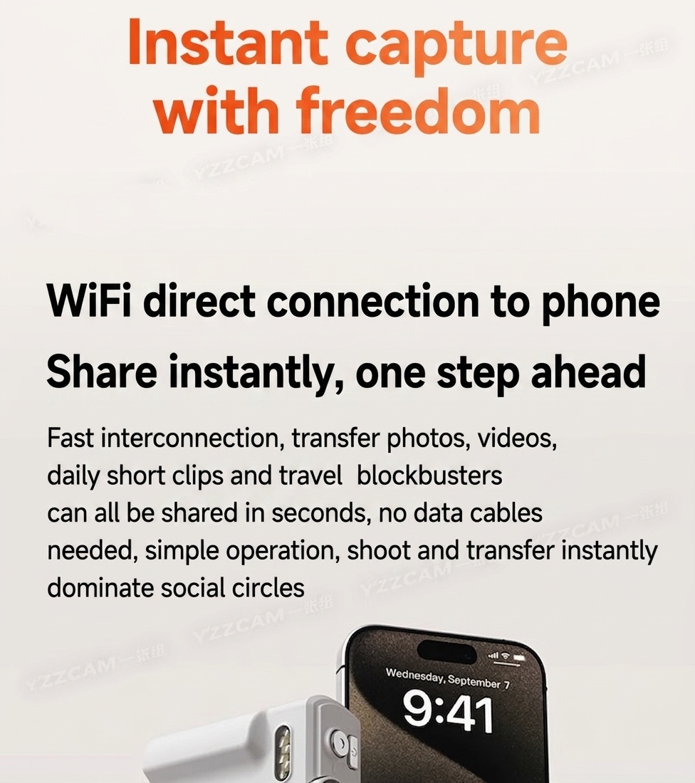 5K Digital Camera 75MP with 3-Inch 180° Flip Screen, WiFi Sharing, 18x Zoom, Smart Beauty Mode, 1150mAh Battery