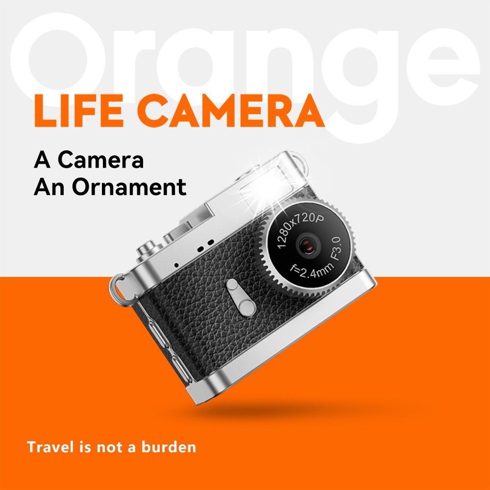 Retro Mini Digital Camera 4K HD Portable Vlogging Cam, 64MP Sensor, 16X Zoom, AF Autofocus, OTG Transmission
