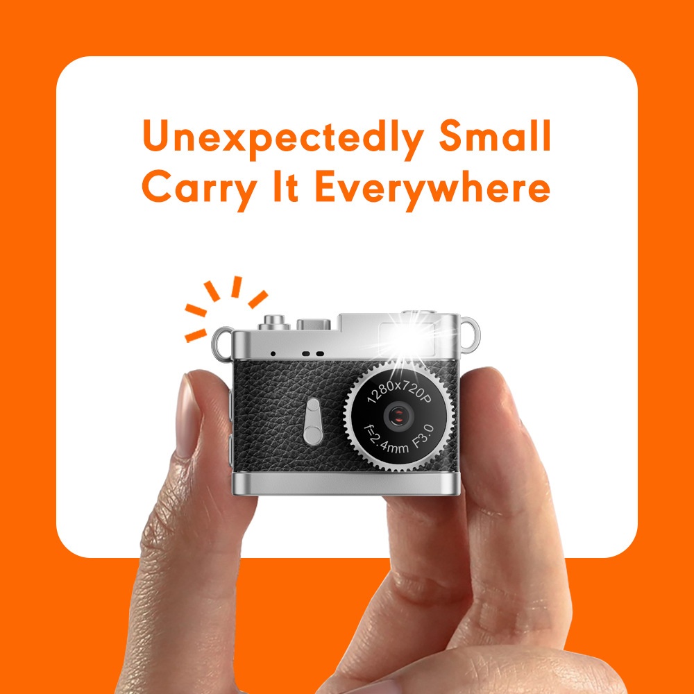 Retro Mini Digital Camera 4K HD Portable Vlogging Cam, 64MP Sensor, 16X Zoom, AF Autofocus, OTG Transmission