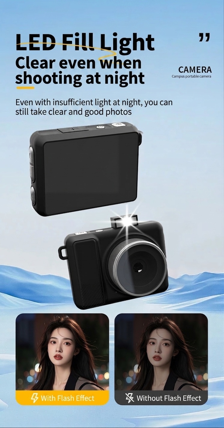 Y4000+ Sports Camera 4K HD Action Cam, 16X Digital Zoom, 500W Pixels, AF Precise Focus, 800mAh Battery