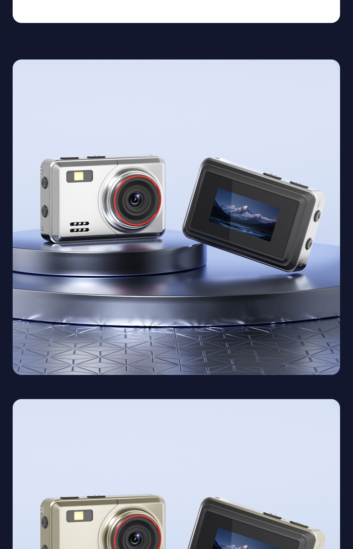 Mini caméra rétro HD 1080p, caméscope numérique portable en alliage de zinc, photos 2 MP, filtres intégrés