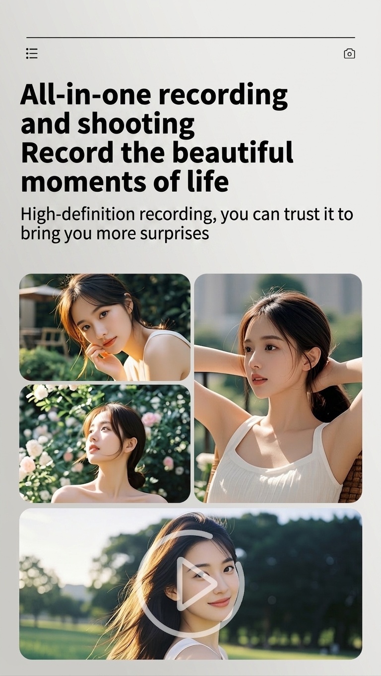 48MP 4K Digital Camera with 16X Digital Zoom, Auto-Focus, Built-in MP3 Player, Anti-Shake, 1200mAh Battery