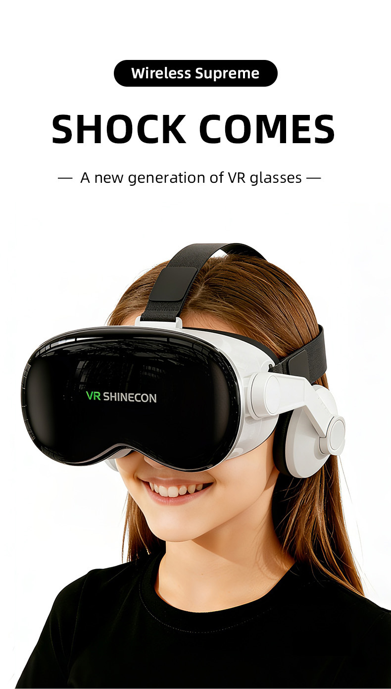 Shinecon G11 VR Headset 110° FOV HD Lenses for Switch & OLED TV #19030002