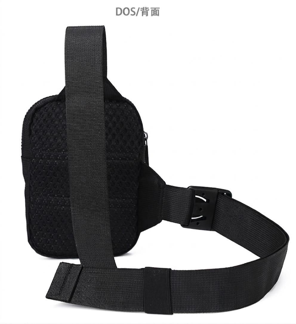 Sac bandoulière noir pour homme - Pochette bandoulière compacte