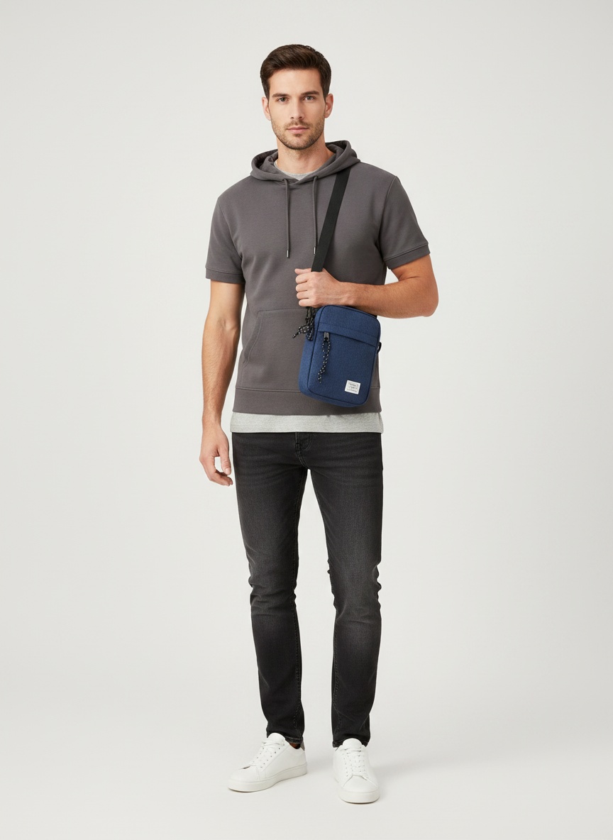 Men's Casual Crossbody Bag - Small Shoulder Pouch
