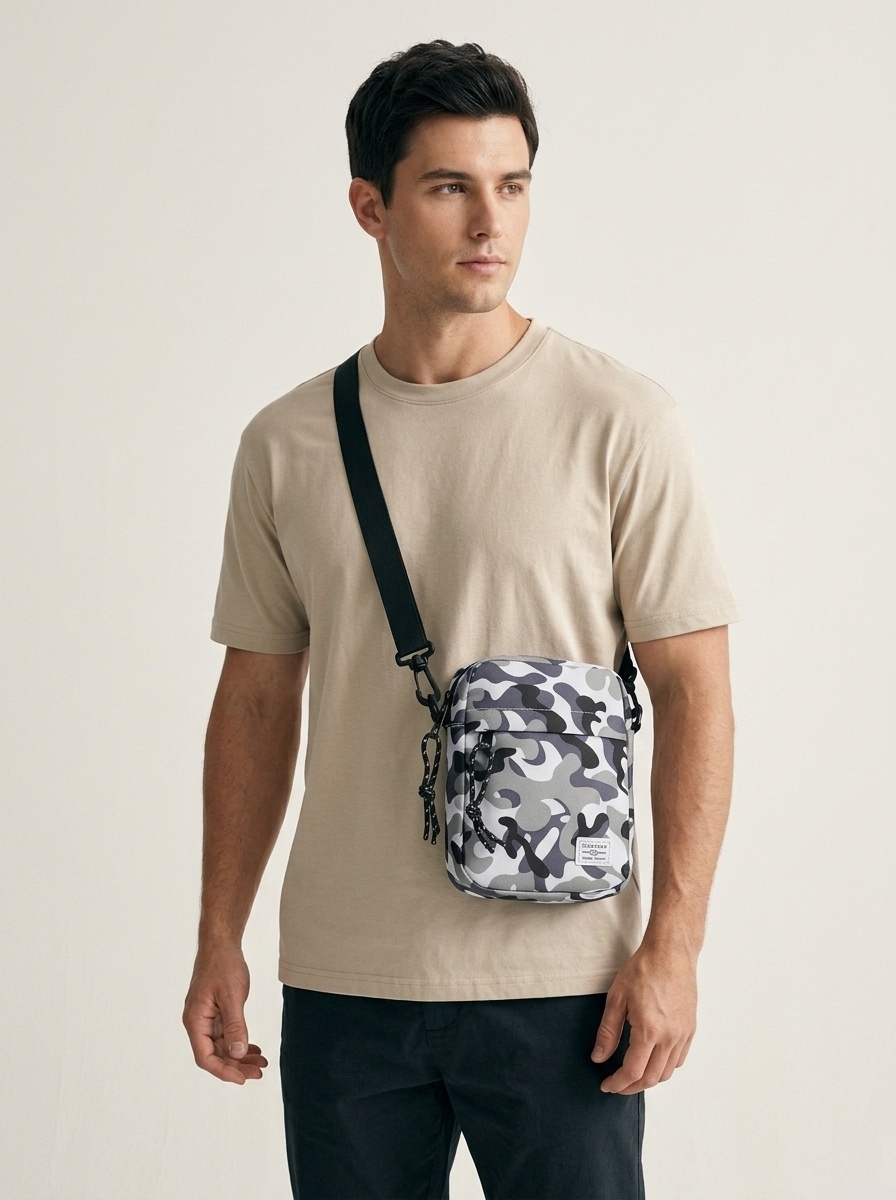 Men's Casual Crossbody Bag - Small Shoulder Pouch