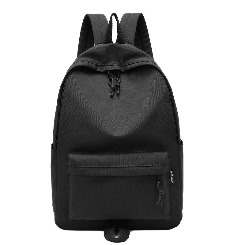 Minimalist Black Backpack - Unisex Everyday School & Travel Bag