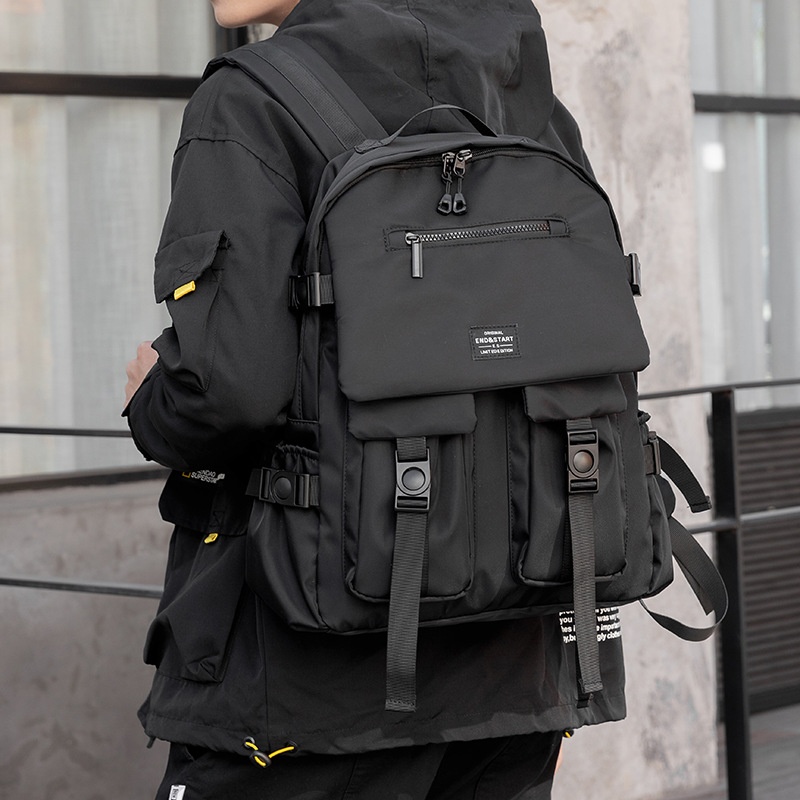 Men's Large Capacity Tactical Backpack - Techwear Style