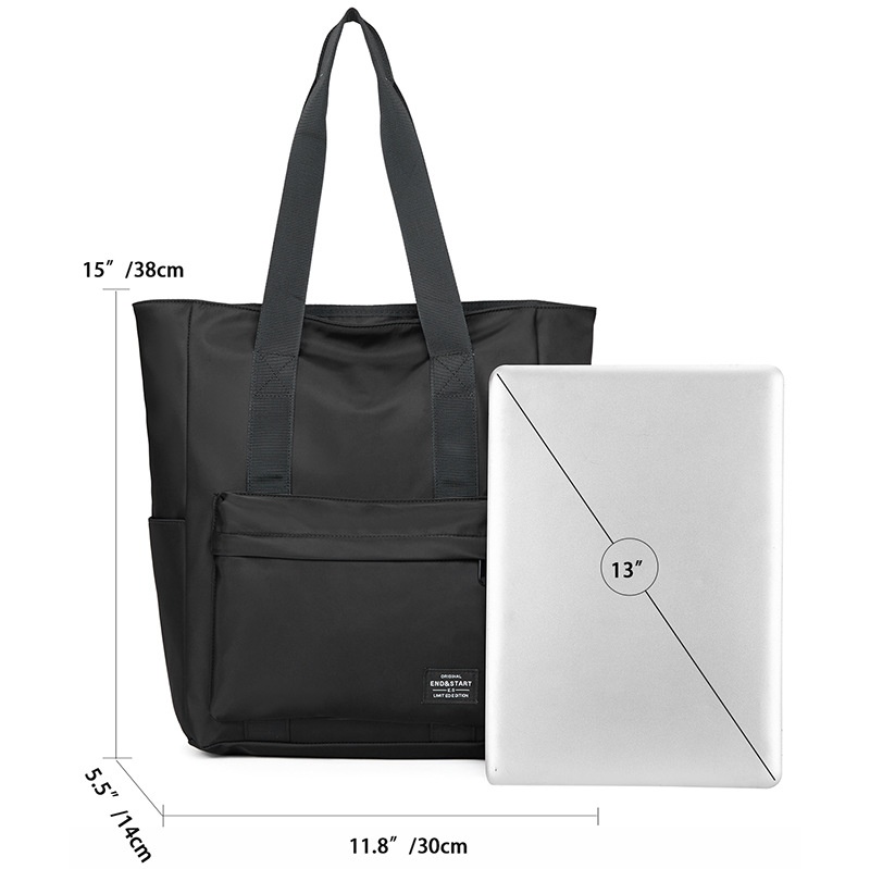 Men's Casual Nylon Tote Bag - Laptop & Travel Shoulder Bag